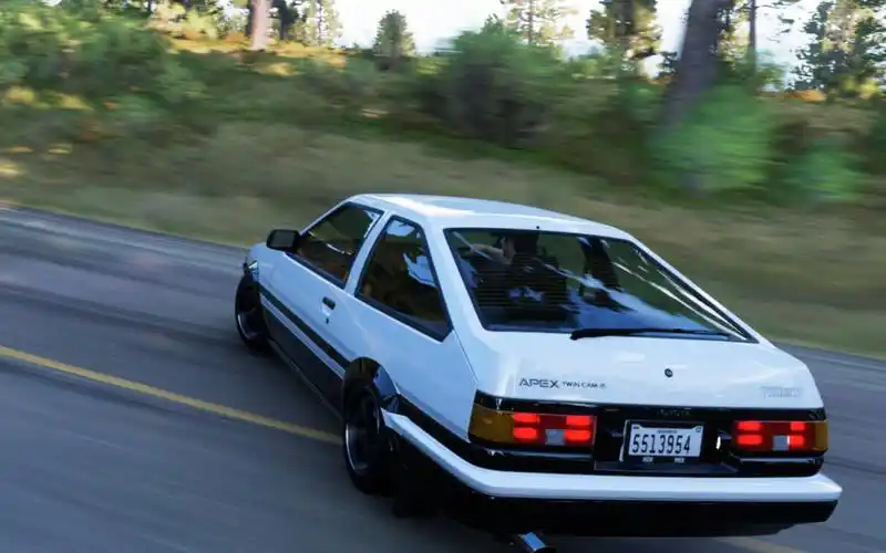 ae86 上山漂移!藤原豆腐?