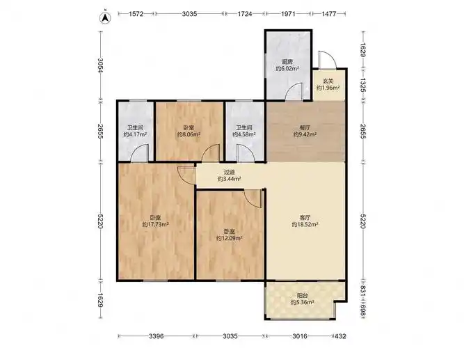 海华花园二手房,169万,3室2厅,2卫,130平米-常州安居客