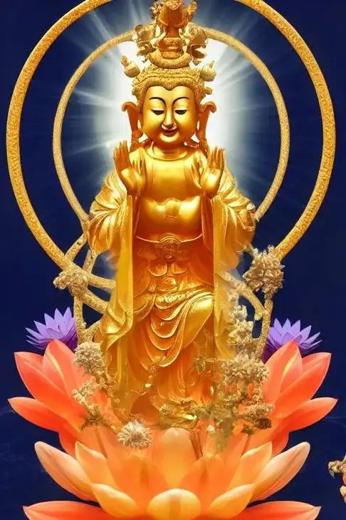 这组梦幻莲花观音菩萨金光闪闪,高岸圣 - 抖音