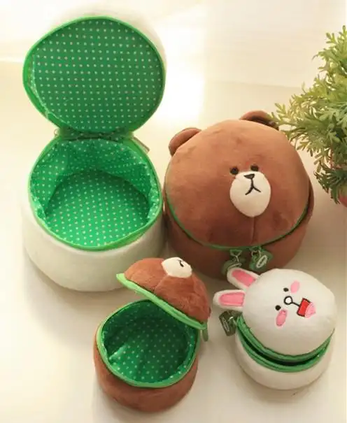 首页 居家 物品便袋 首饰袋 >可爱の立体卡通龙猫 圆形毛绒收纳包袋零