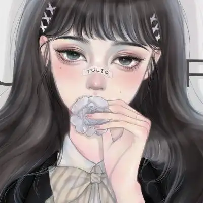 甜美很浪漫高级感气质高清卡通女头 手绘女生霸气冷艳女头大全_卡通