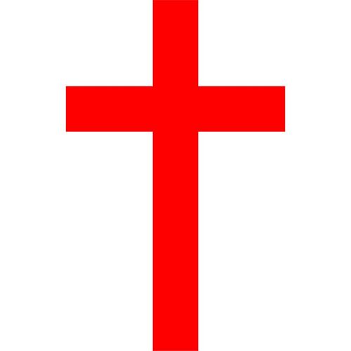 红色十字架贴纸墙贴装饰贴信仰贴画新款图案黑色信徒图形图画车贴