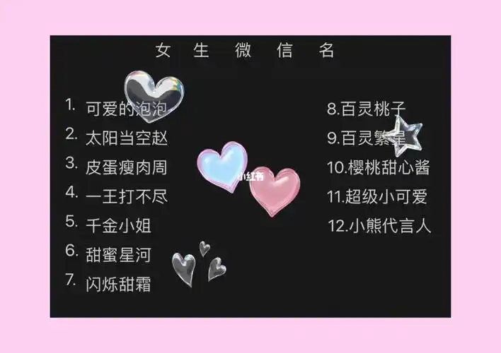 女生微信名