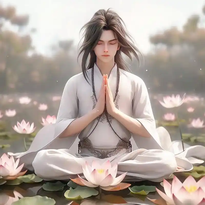 双手合十头像动漫古风男 - 抖音