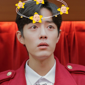 肖战懵兔兔～动图