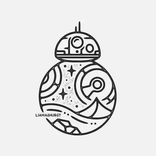 一组非常有创意的微观简笔画你也可以来试试哦