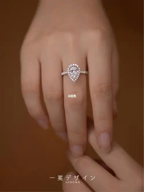 7克拉水滴形钻戒6015谁说只有圆钻保值_钻戒_日系_珠宝_一冕デザ