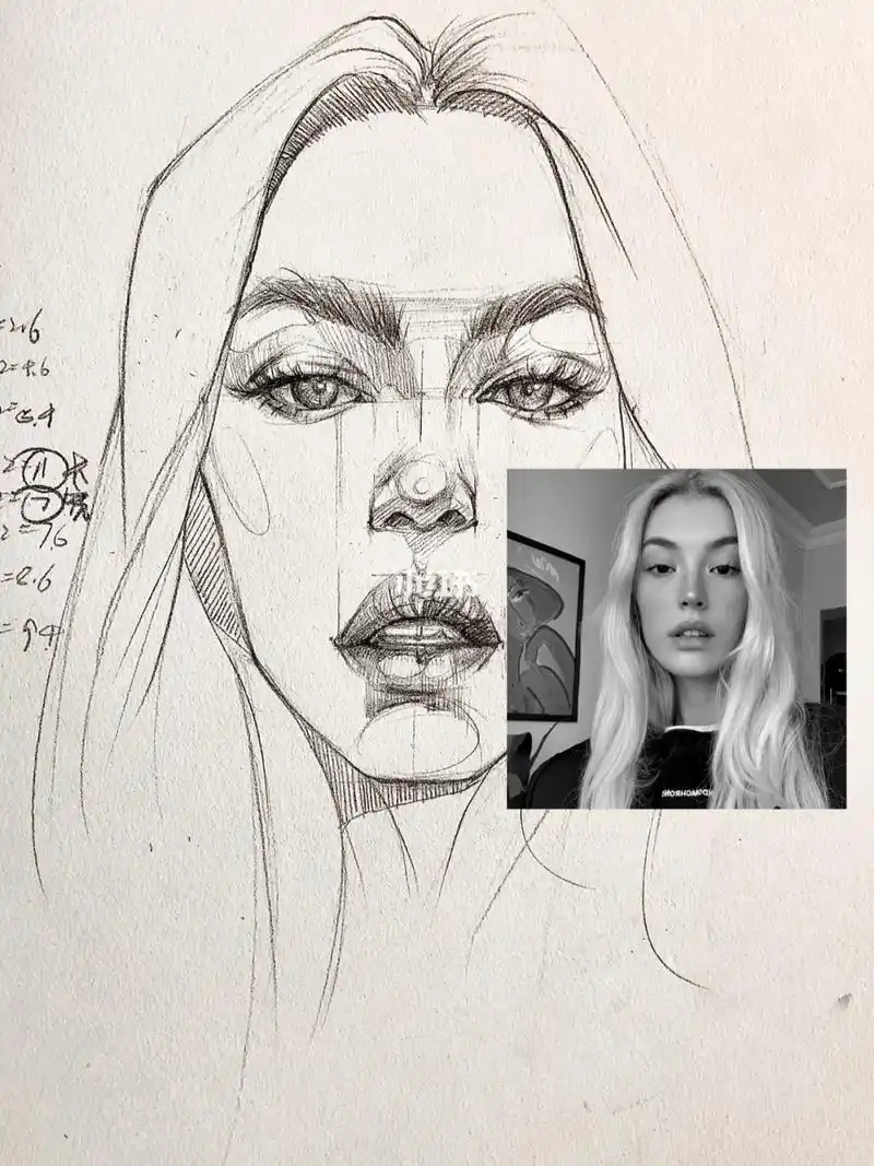 7815干货教程|素描人像这样打型准到没朋友
