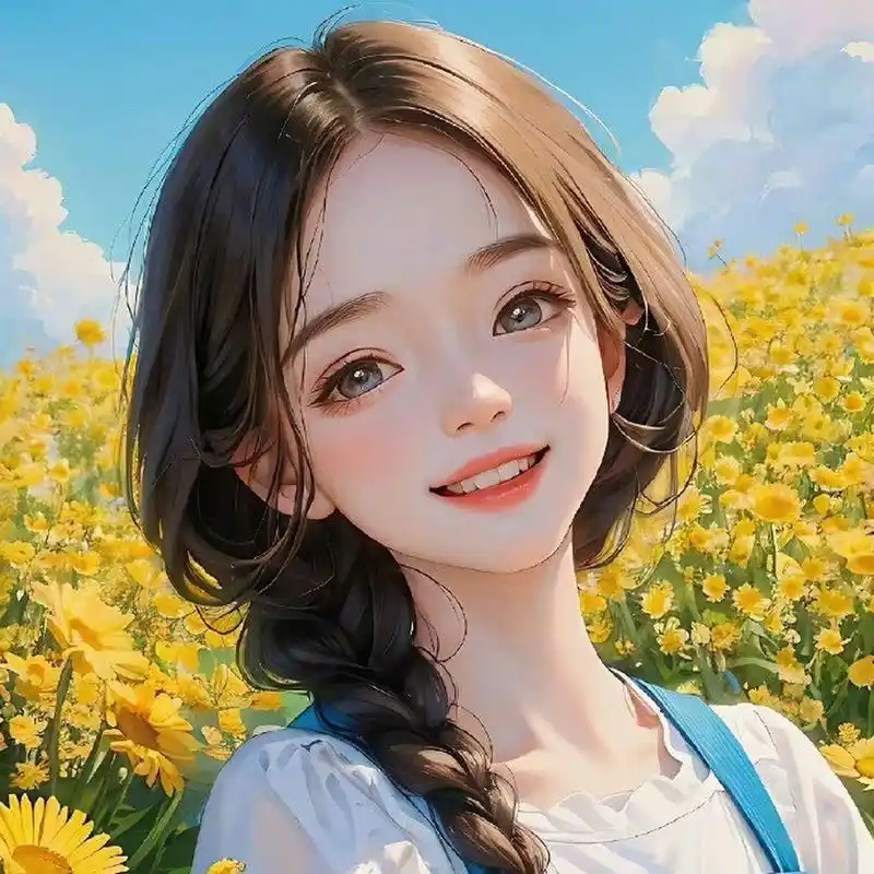 ai绘画# 可爱元气阳光少女美女头像分享