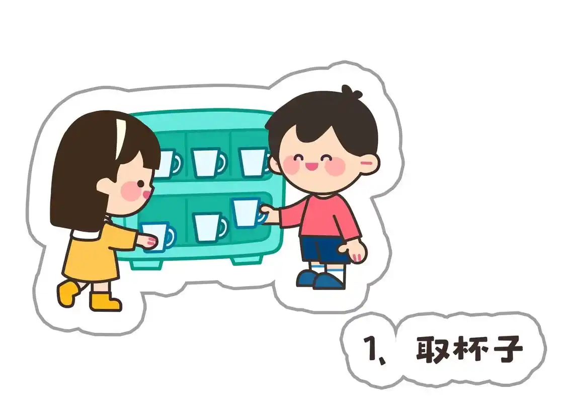 幼儿园『喝水步骤』环创图9315直接打印.