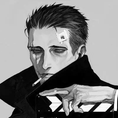 黑白成熟大叔微信头像