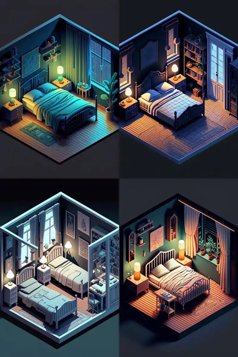 ai可以快速的生成不同风格的室内设计图,无论是装饰,布置,色彩,产品都