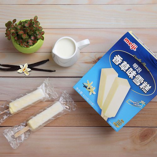 徽旺冷饮包邮明治冰淇淋家庭香草雪糕冰激凌410克冰淇淋