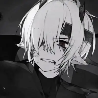 二次元异瞳邪魅男头像 帅气妖孽红瞳动漫男头像,卡通