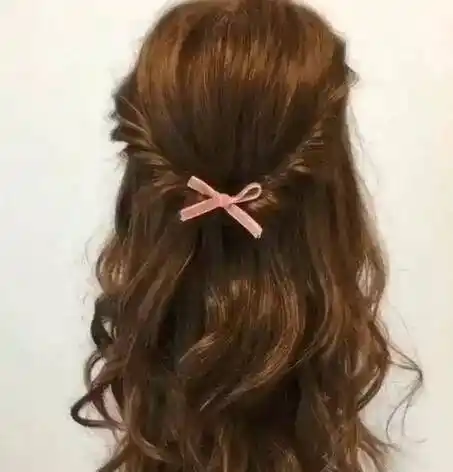 3款淑女半扎半披发型图解片