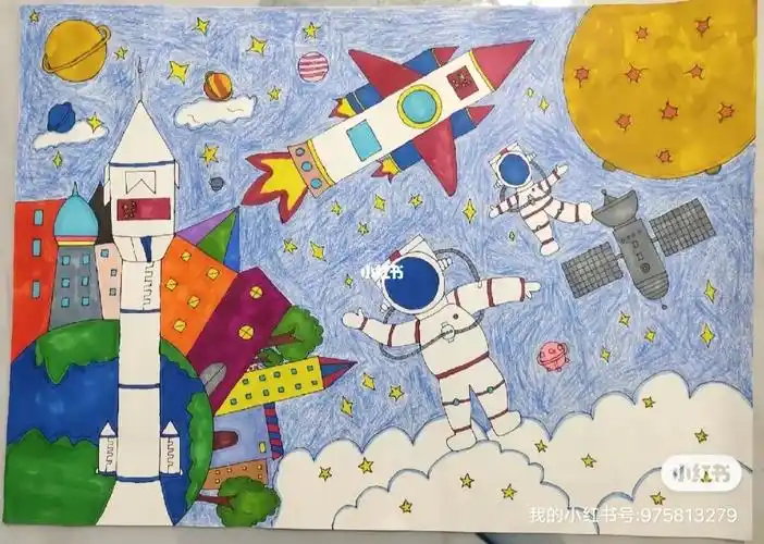 科技主题绘画作品科技未来