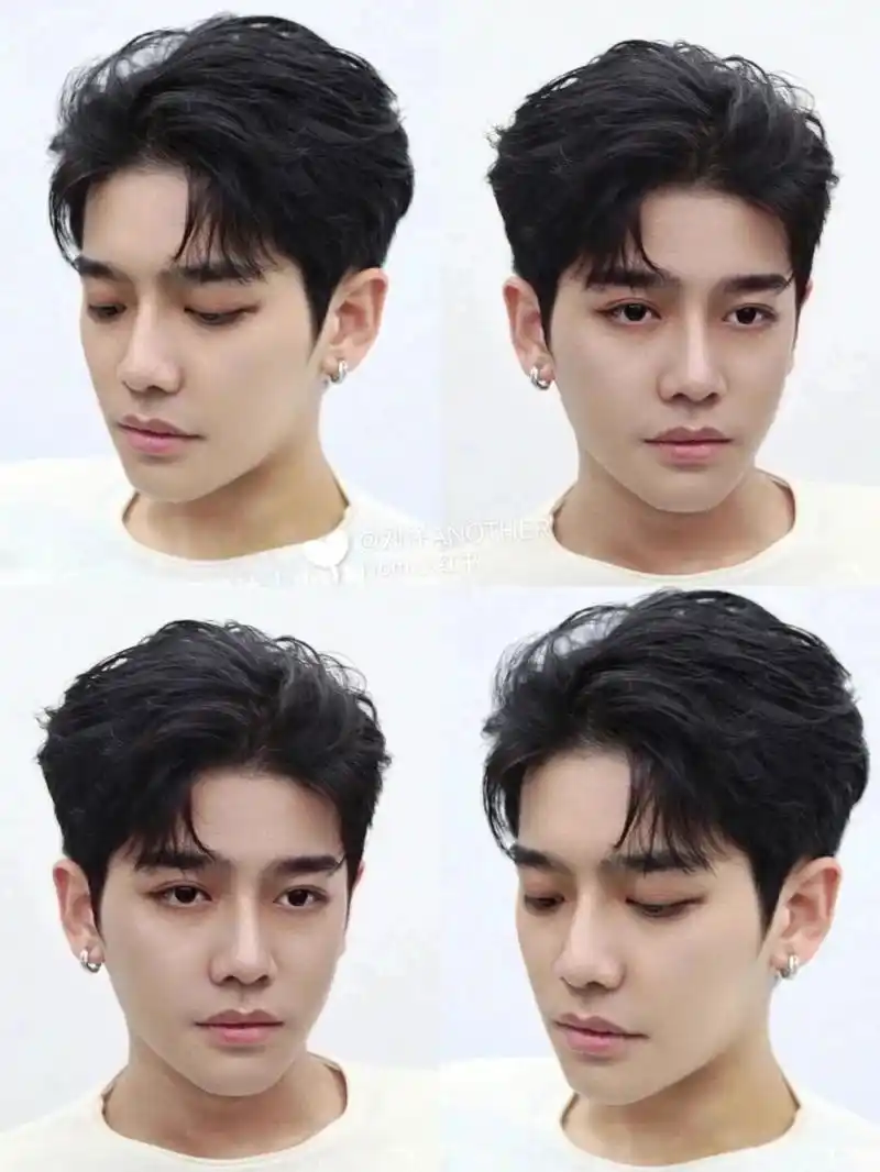 韩系三七分男士发型推荐  #韩式气垫烫!