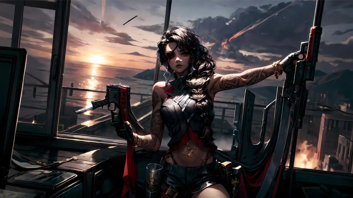 lol 沙漠玫瑰 莎弥拉 4k电脑壁纸 莎弥拉来咯 软件:stable diffusion