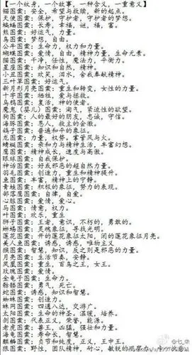 一些纹身图案的含义