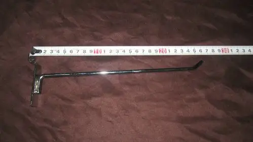 厂家直销25cm长电镀铁质槽板挂钩 超市货架钩子 货架配件批发