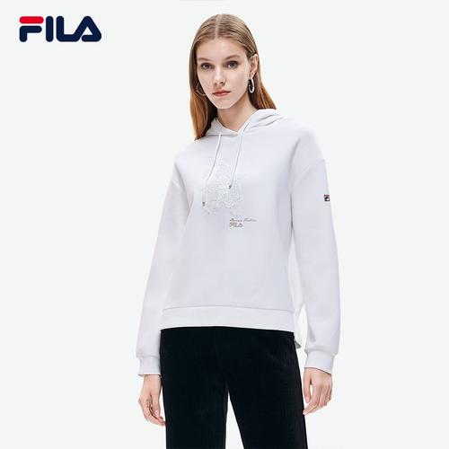 时尚休闲百搭运动舒适幸运兔连帽卫衣女fila斐乐潮牌女子卫衣春季