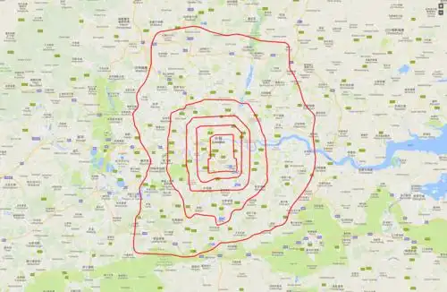 北京的二三四五六环有多大