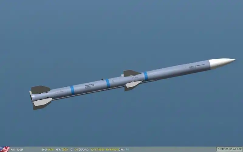 其中r-77,霹雳-12和aim-120c属于第三代空空导弹,有效射程基本