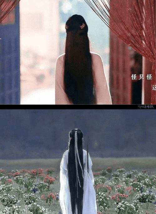 有粉丝特意扒出来了,在这部剧当中,刘亦菲的背影走路图片和小龙女的拿