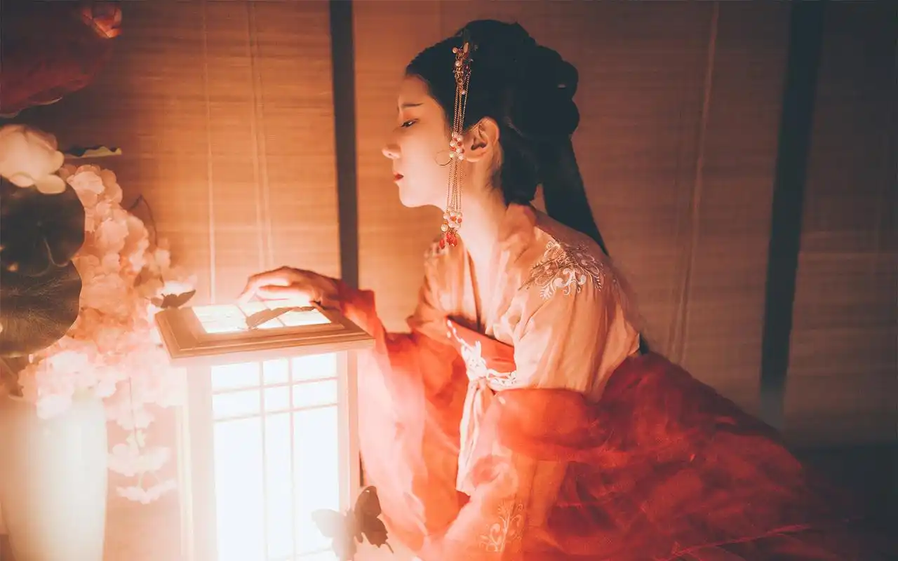 汉服古风美女朦胧高清桌面壁纸高清大图预览1920x1200_美女壁纸下载_