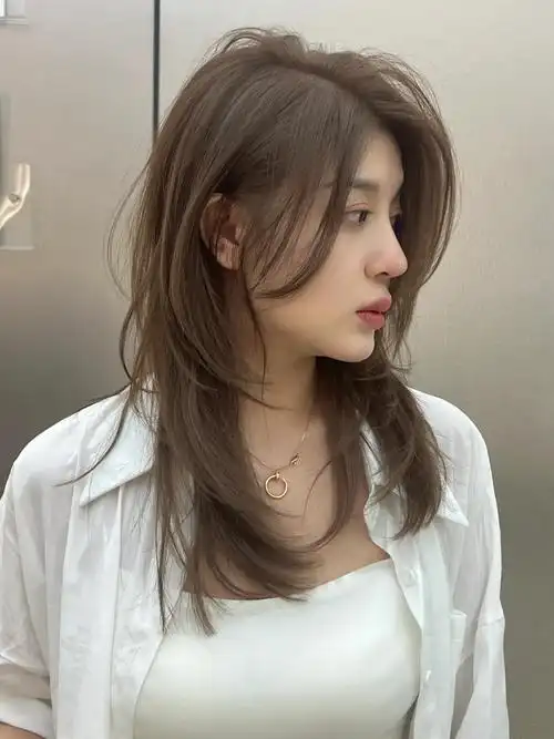 亚麻灰棕色 #今日发色 #染发