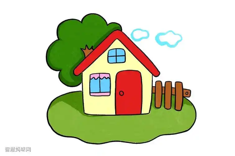 简单漂亮小房屋简笔画画法