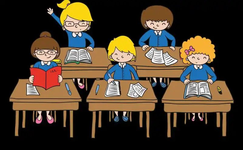 广告 卡通/插画/动漫 在上课的学生小孩免抠png透明图层素材 名称