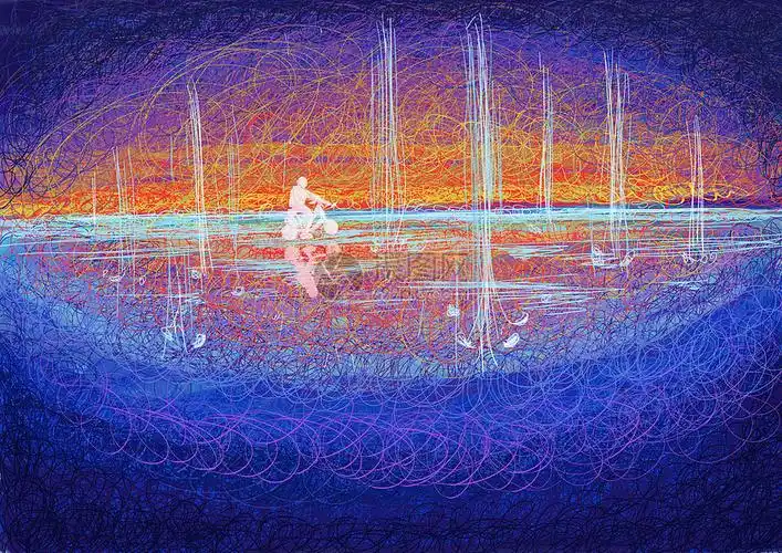 情感表达圈圈画梦psd