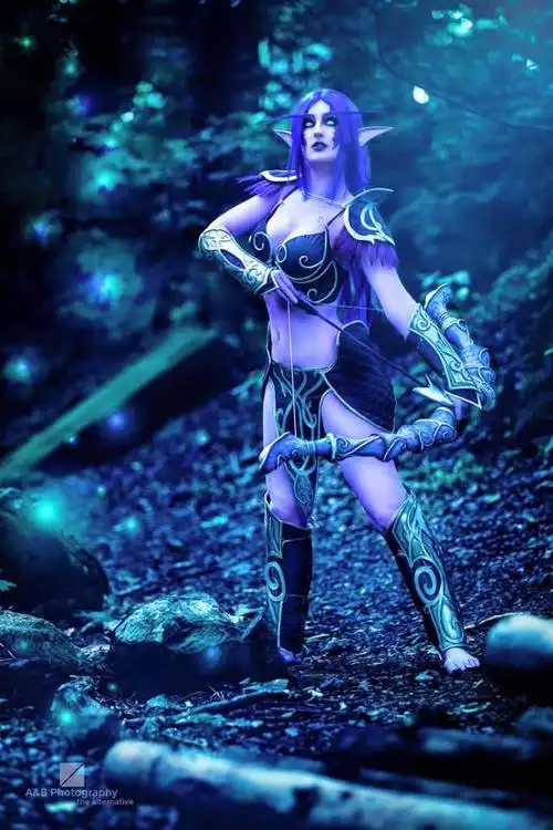 部落联盟通吃!美女cos魔兽世界暗夜精灵&血精灵