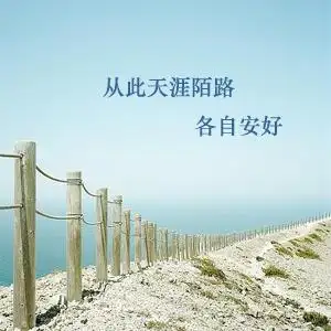 从此天涯陌路各自安好