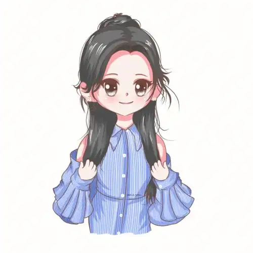 可可爱爱甜美高马尾#鞠婧祎  #q版人物