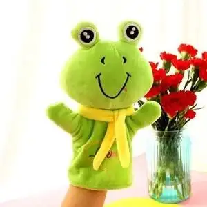 手指偶玩具娃娃嘴巴能动表演手套布袋木偶人物幼儿园儿童腹.