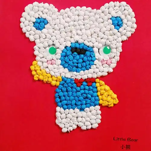 手揉纸贴画 儿童手工制作材料包7-10岁幼儿园diy创意粘贴益智玩具