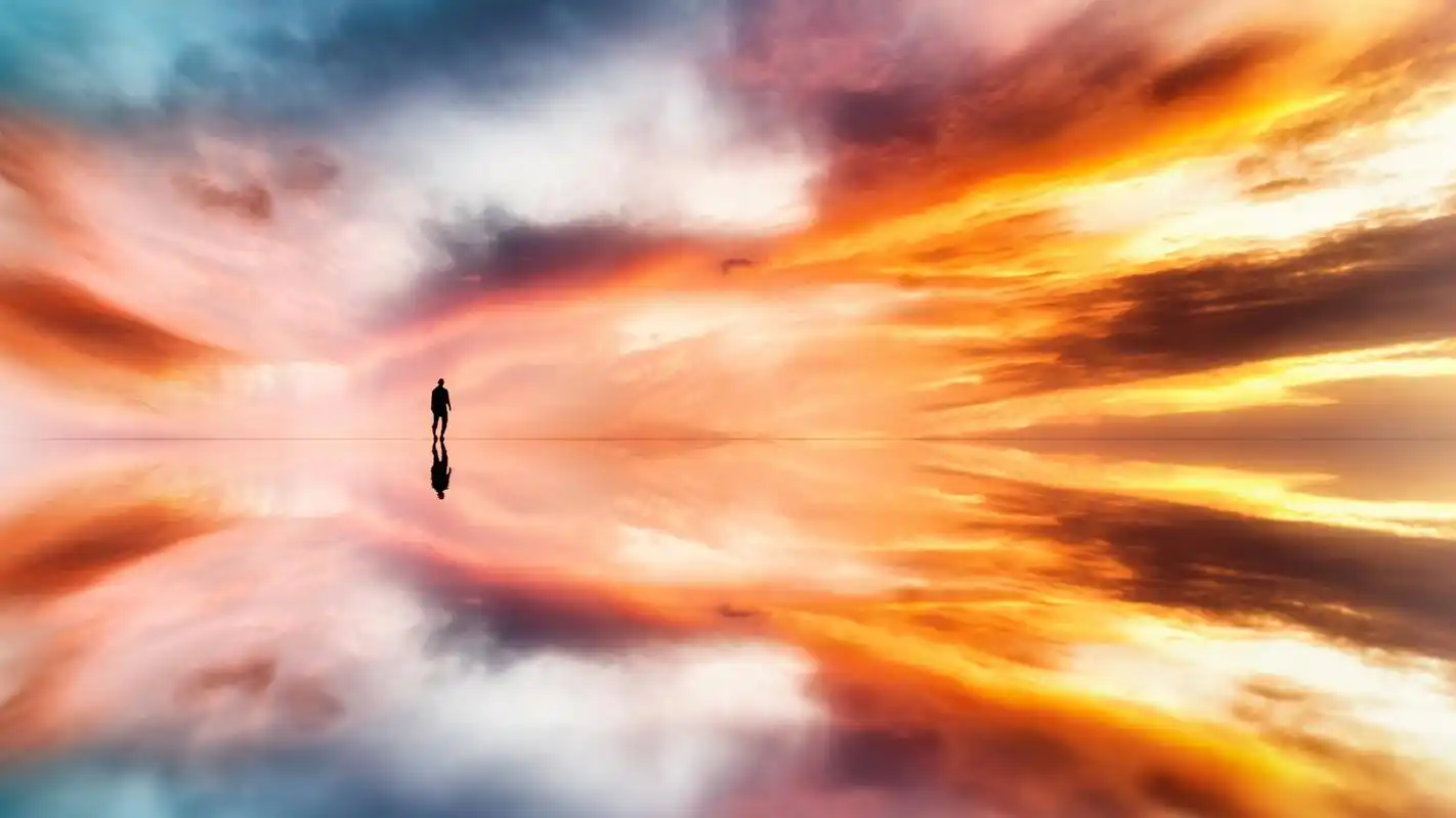 绝美火烧云自然风光高清桌面壁纸