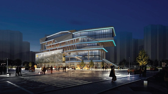 邻里中心夜景效果图