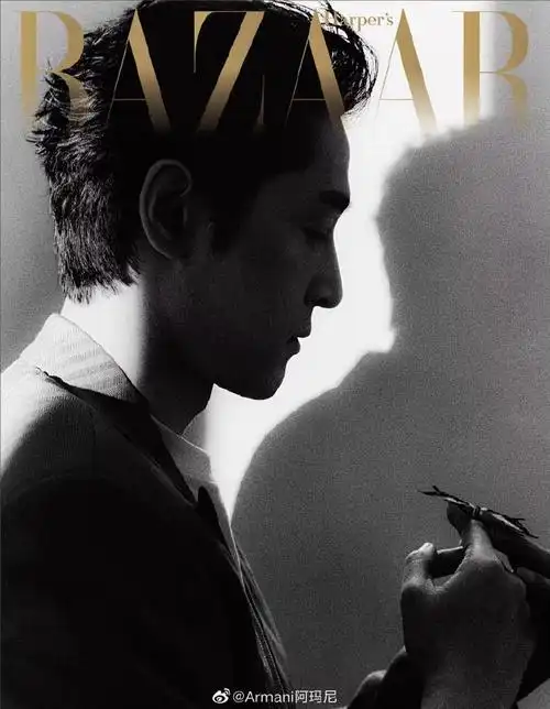 giorgio armani#全球形象代言人@胡歌身着#giorgio armani#2023春夏