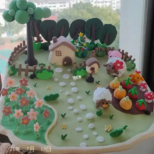 超轻粘土农场大摆台