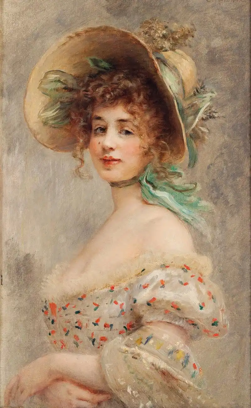 欧洲绘画女性肖像