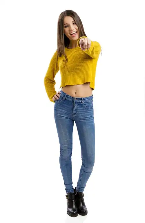 黄衣牛仔裤美女图片素材下载(图片id:610978)_-女性女人-图片素材_ 集