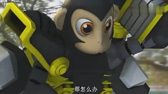 快乐酷宝:金刚猩趴上校车顶,他在坐免费的敞篷车吗