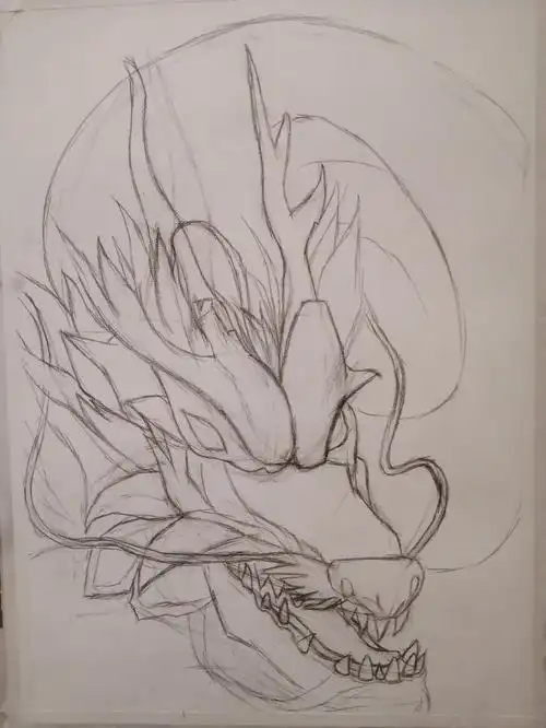 耗时2天,全图可见#素描 #素描动物