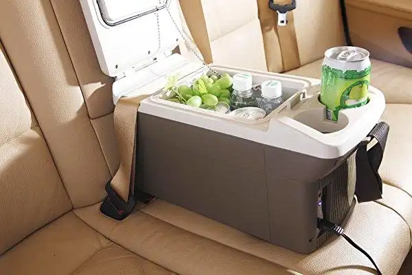 普能达 扶手箱车载冰箱pn-06 电子冷暖冰箱 (灰色)