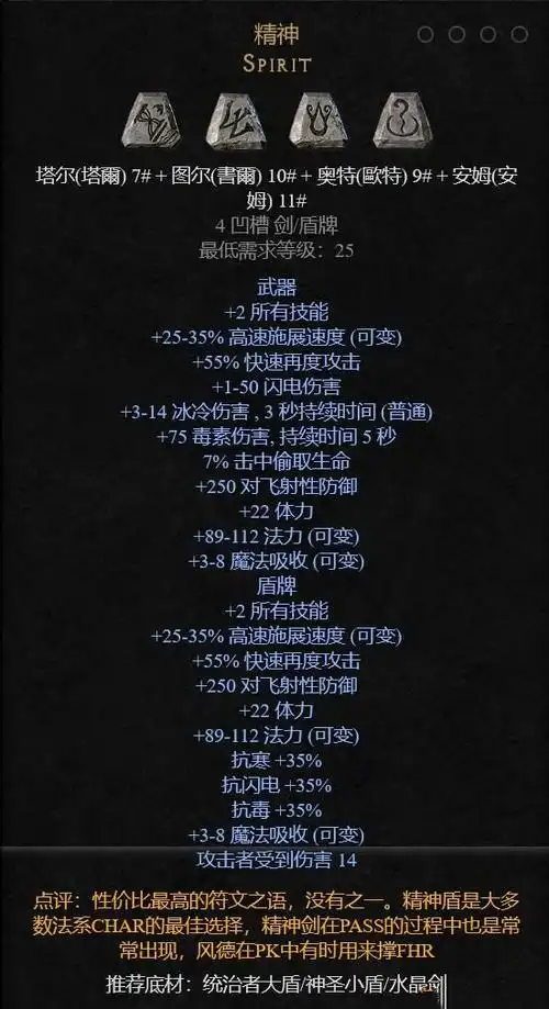 《暗黑破坏神2:重制版》开荒符文之语解析