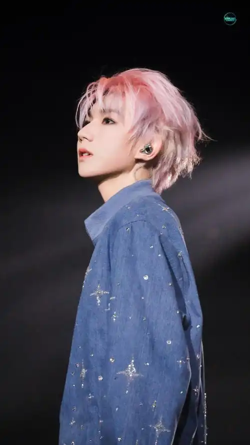 王源头发漂的都滋毛了