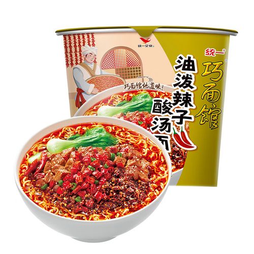 统一 油泼辣子酸汤面 方便面 12桶/箱(单位:箱)_全程速达